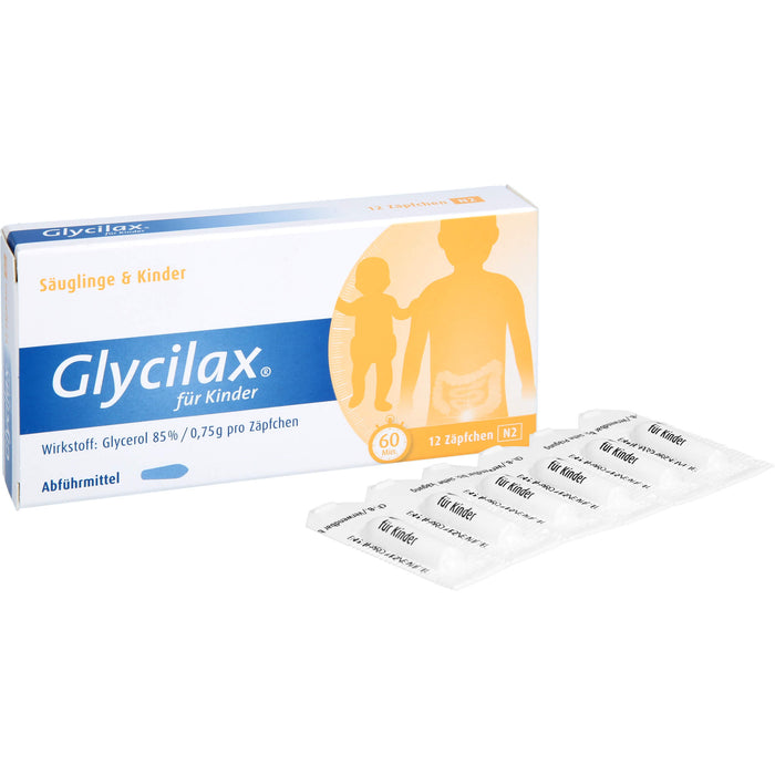 Glycilax für Kinder Abführmittel Zäpfchen, 12 pcs. Suppositories