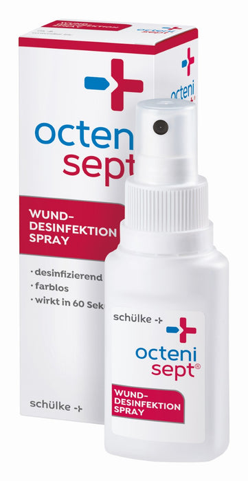 octenisept Wund-Desinfektion Spray - schmerzfreies Antiseptikum zur Behandlung von akuten und chronischen Wunden, schützt vor Wundinfektionen, 50 ml Lösung