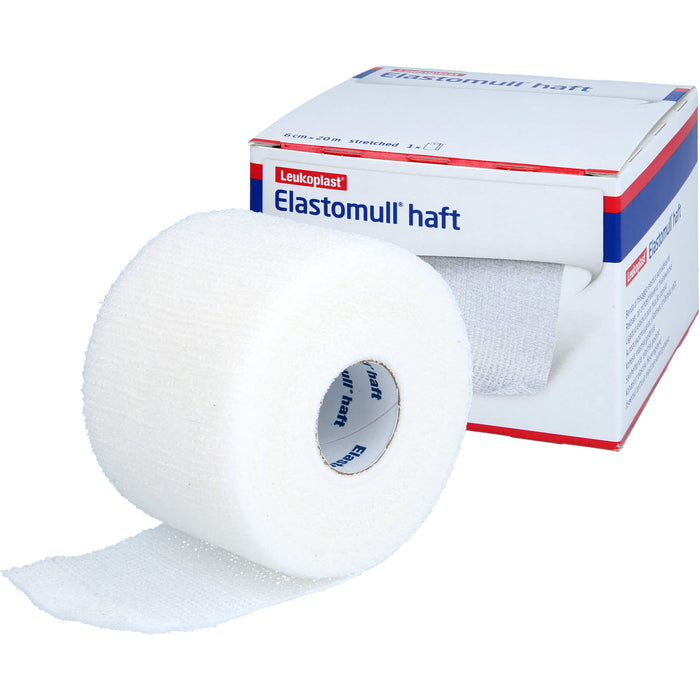 Elastomull haft 6 cm x 20 m kohäsive, elastische Fixierbinde, 1 pcs. Bandage