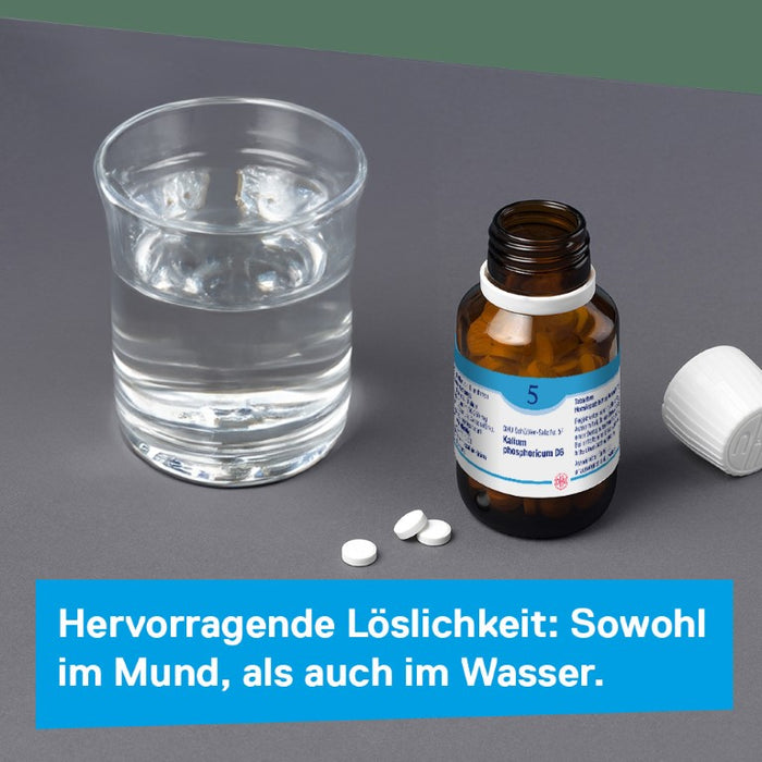 DHU Schüßler-Salz Nr. 5 Kalium phosphoricum D12 – Das Mineralsalz der Nerven und Psyche – das Original – umweltfreundlich im Arzneiglas, 900 pcs. Tablets