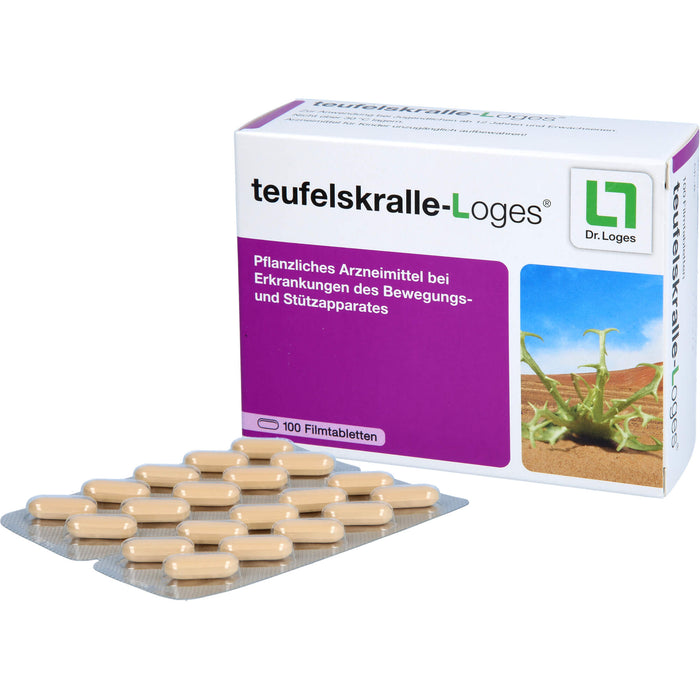 teufelskralle-Loges Tabletten bei Erkankungen des Bewegungs- und Stützapparates, 100 pcs. Tablets