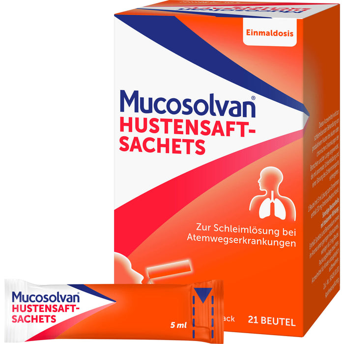 MUCOSOLVAN Hustensaft-Sachets, 21 pc Sachets