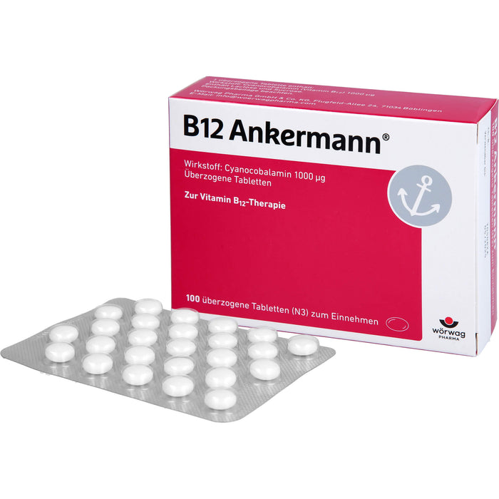 B12 Ankermann überzogene Tabletten, 100 pcs. Tablets