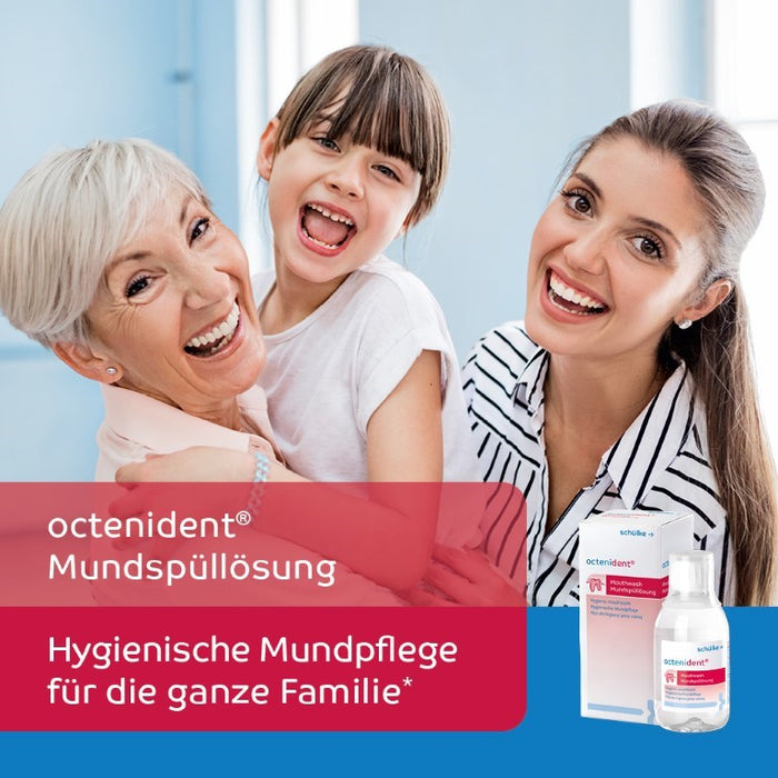 octenident Mundspüllösung - Hygienische Mundpflege für die ganze Familie, 250 ml Solution