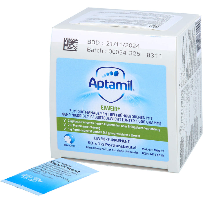 APTAMIL EIWEISS+, 50X1 g PUL