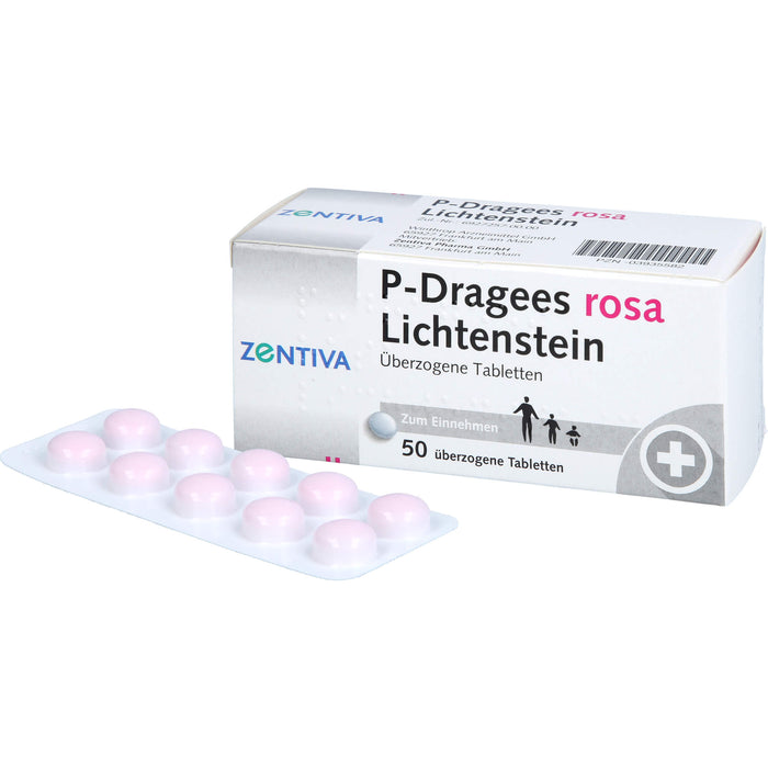 P-Dragees rosa Lichtenstein Tabletten, 50 pc Tablettes