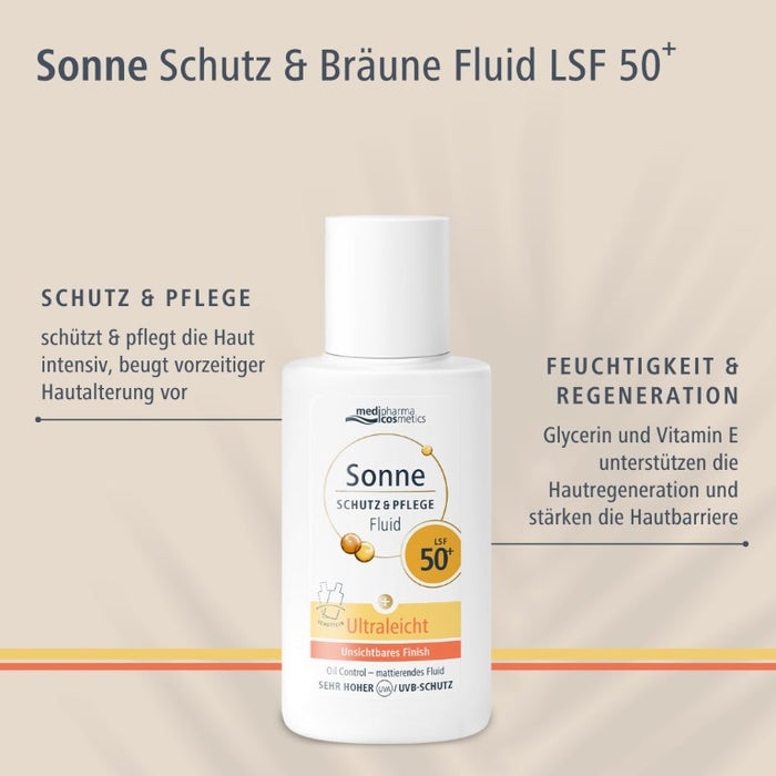 Sonne Schutz & Pflege Fluid LSF 50+ Ultraleicht, 50 ml LOT