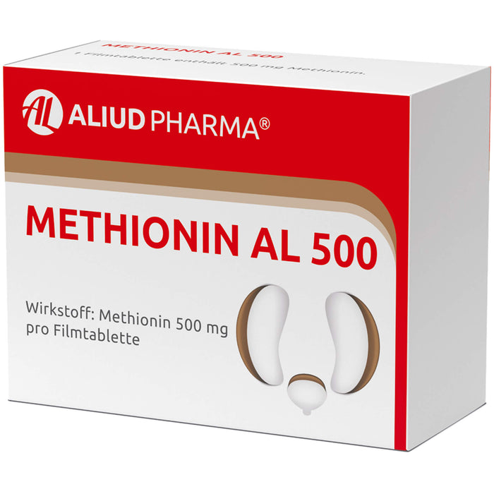 Methionin AL 500 Filmtabletten zur Harnansäuerung, 100 St. Tabletten