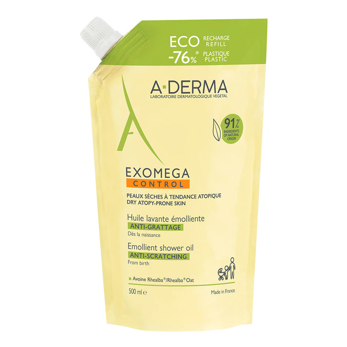 A-DERMA EXOMEGA CONTROL Duschöl Nachfüllpackung, 500 ml Duschgel