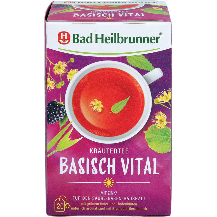 Bad Heilbrunner Basisch Vital Tee, 20X2 g FBE