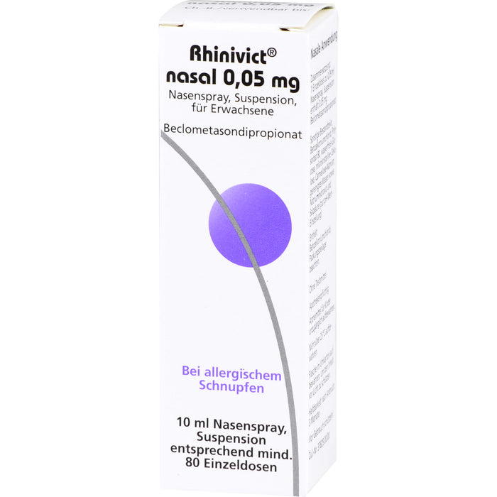 Rhinivict nasal 0,05 mg Dosierspray bei allergischem Schnupfen, 10 ml Solution