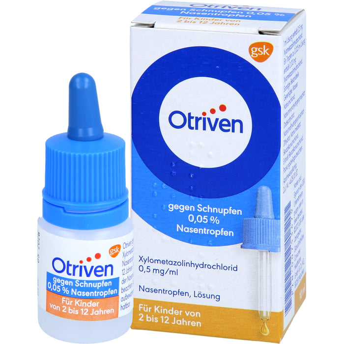 Otriven 0,05 % Nasentropfen für Kinder bei Schnupfen, 10 ml Solution