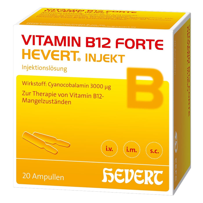 Vitamin B12 forte Hevert injekt Ampullen, 20 pc Ampoules