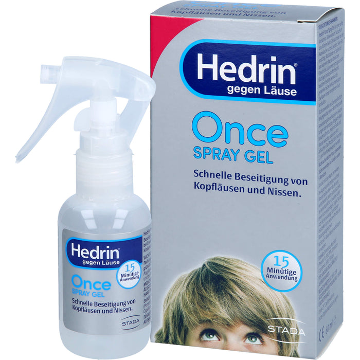 Hedrin gegen Läuse Once Spray Gel, 60 ml Lösung