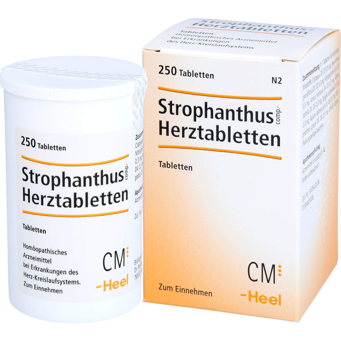 Strophantus comp. Herztabletten Heel, 250 pc Tablettes