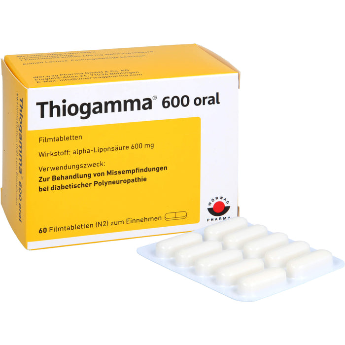 Thiogamma 600 oral Filmtbl., 60 pc Tablettes