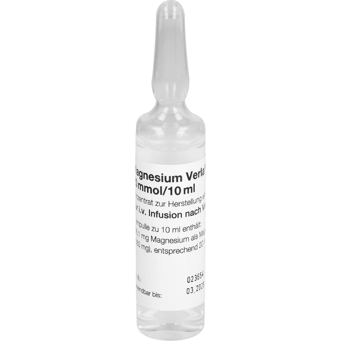 Magnesium Verla Iv20mmol10, 5 St IFK