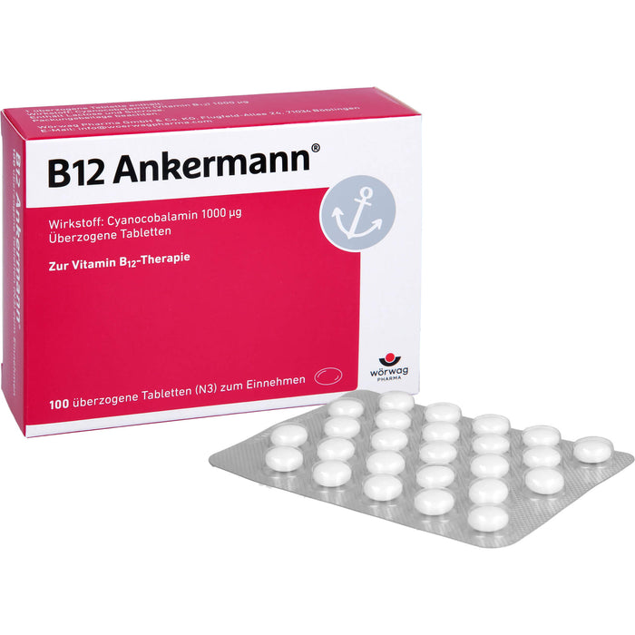 B12 Ankermann überzogene Tabletten, 100 pcs. Tablets