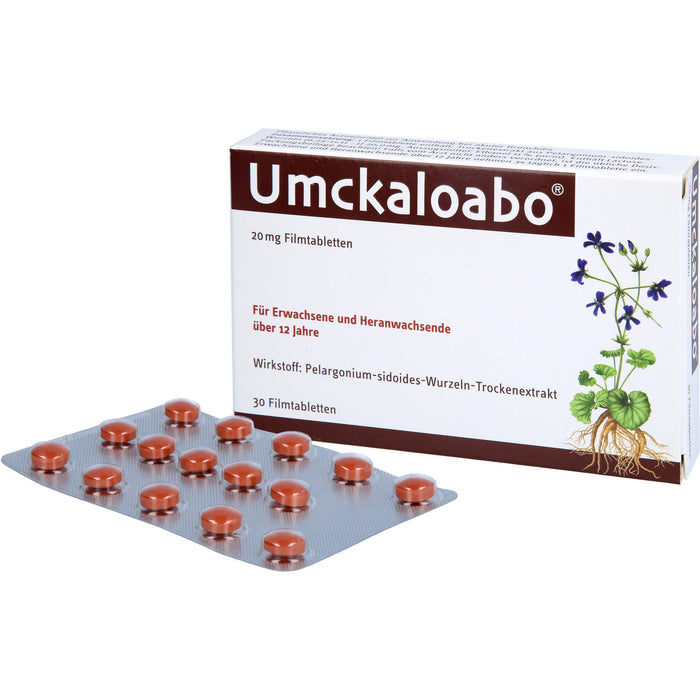 Umckaloabo 20 mg Filmtabletten, 30 pcs. Tablets