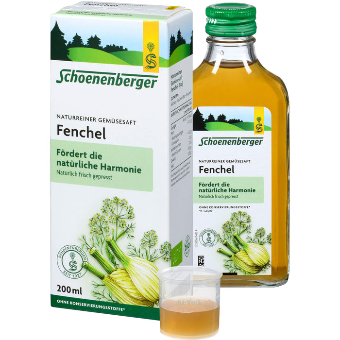 Schoenenberger Naturreiner Gemüsesaft Fenchel, 200 ml Solution