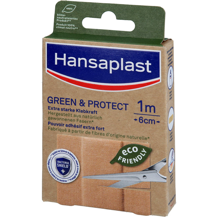 Hansaplast Green & Protect Pflaster 1 m x 6 cm, 1 pc Pansement