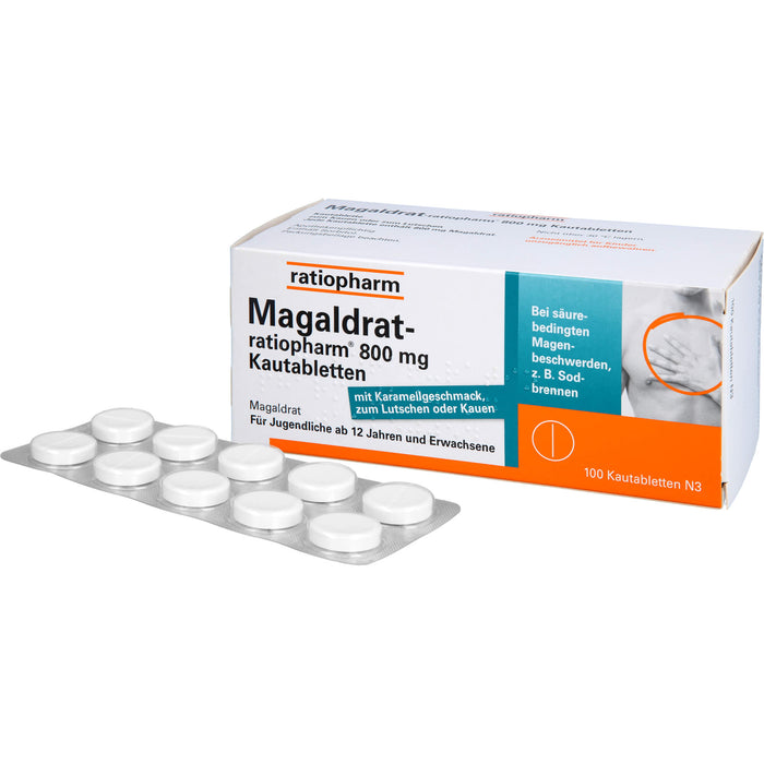 Magaldrat-ratiopharm 800 mg Kautabletten, 100 St TAB