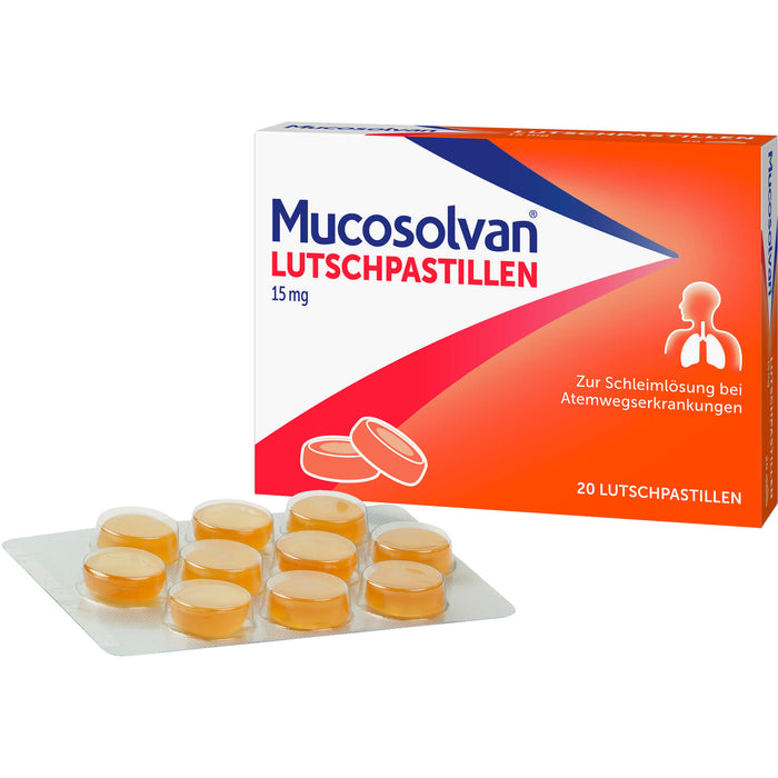 Mucosolvan 15 mg Lutschpastillen, 20 pc Tablettes