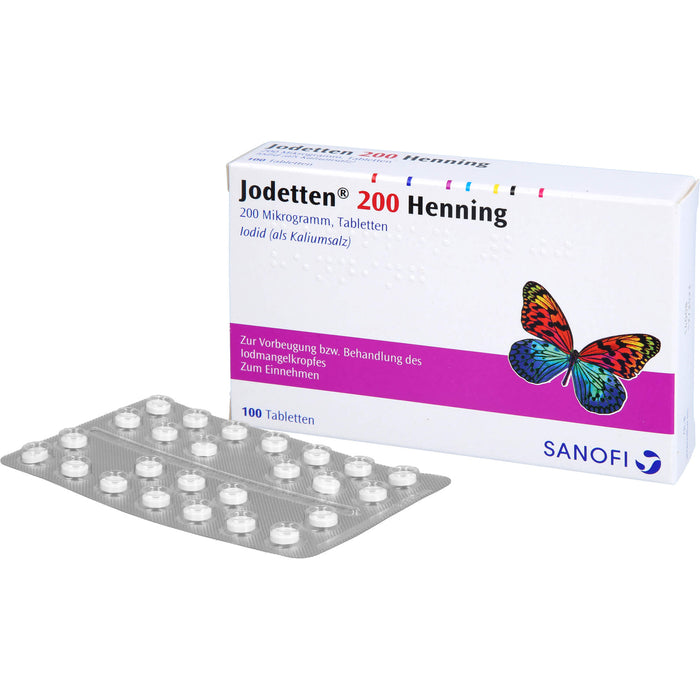 Jodetten 200 Henning, 200 Mikrogramm, Tabletten, 100 pcs. Tablets