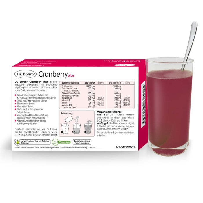 Dr Böhm Cranberry plus Sachets, 10 pcs. Sachets