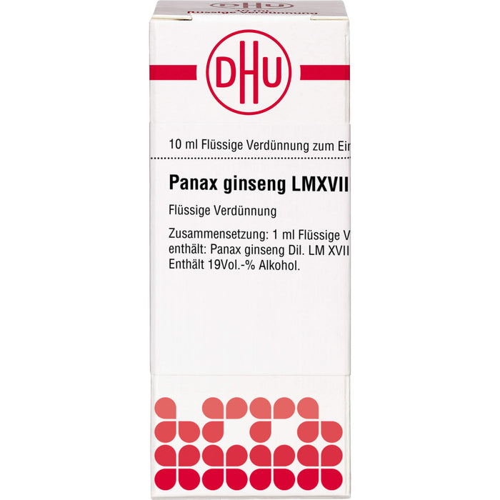 Panax ginseng LM XVIII Dilution Ind-Fert, 10 ml DIL