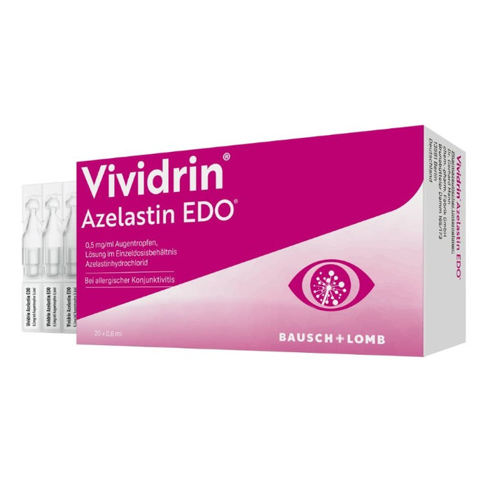 Vividrin Azelastin EDO Augentropfen, Lösung im Einzeldosisbehältnis, 20 pc Pipettes à dose unique