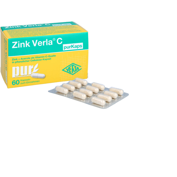 Zink Verla C purKaps Kapseln, 60 pc Capsules