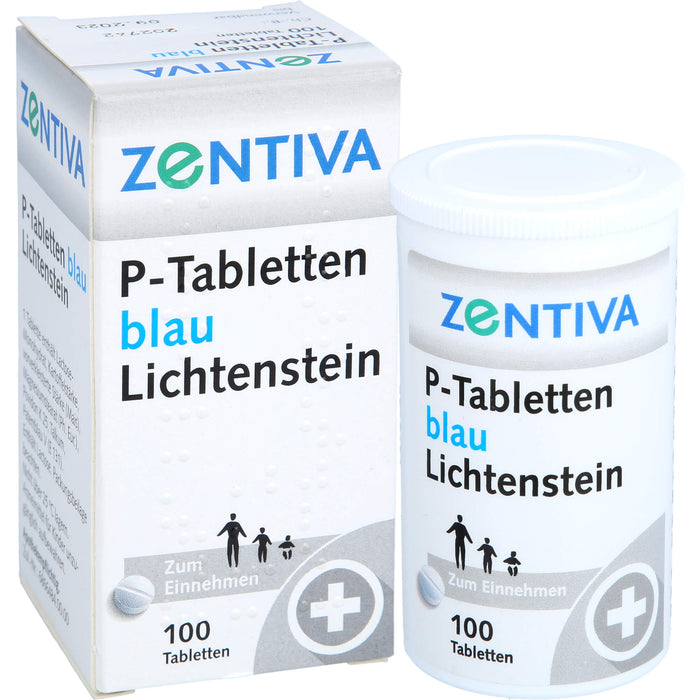 P-Tabletten blau Lichtenstein, 100 pcs. Tablets