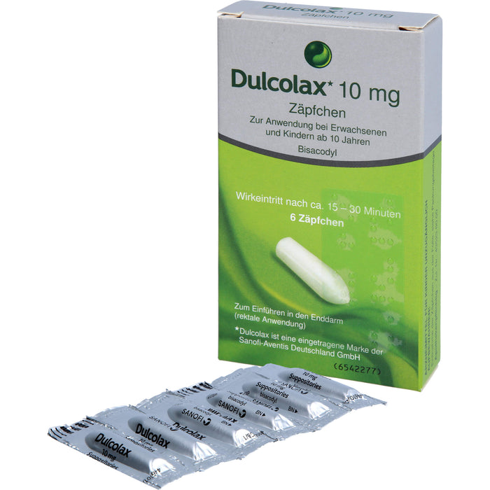 Dulcolax Zäpfchen Reimport Kohlpharma, 6 pcs. Suppositories