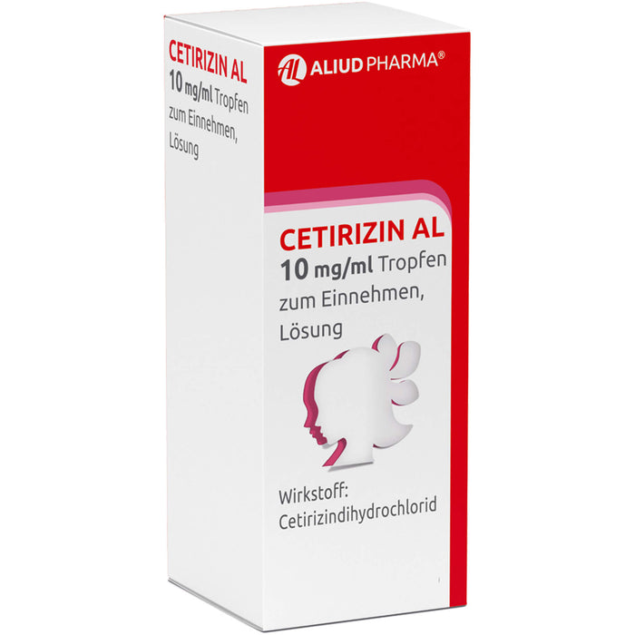 Cetirizin AL 10 mg / ml Tropfen bei Allergien, 10 ml Solution