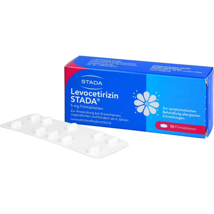 Levocetirizin STADA 5 mg Filmtabletten, 50 St FTA