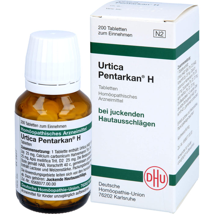 DHU Urtica Pentarkan H Tabletten bei juckenden Hautausschlägen, 200 St. Tabletten