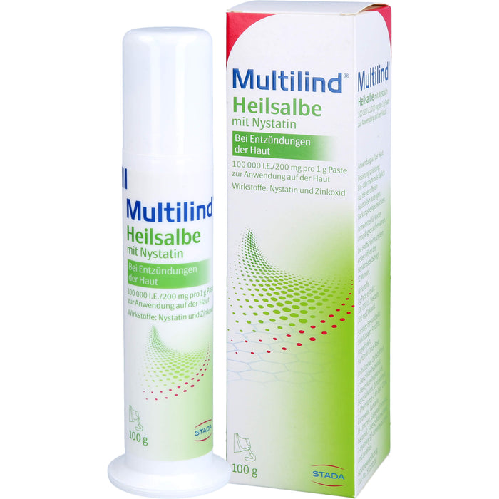 Multilind Heilsalbe mit Nystatin bei Entzündungen der Haut, 100 g Crème