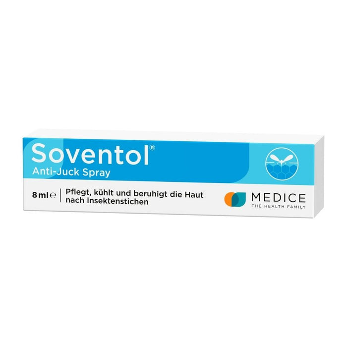 Soventol Anti-Juck Spray pflegt, kühlt und beruhigt die Haut nach Insektenstichen, 8 ml Solution