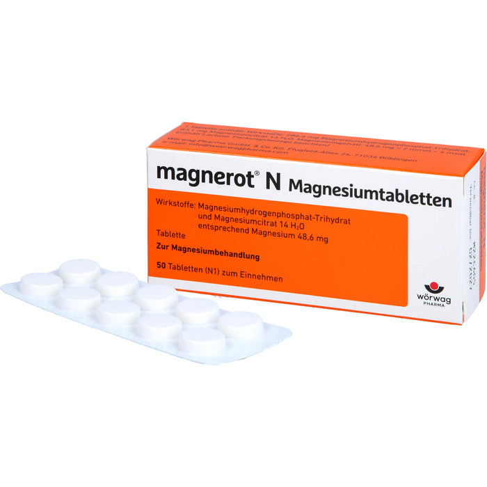 magnerot N Magnesiumtabletten, 50 pcs. Tablets