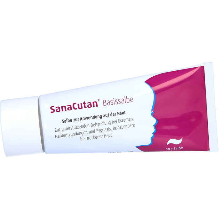 SanaCutan Basissalbe bei Ekzemen, Hautentzündungen und Psoriasis, 50 g Ointment