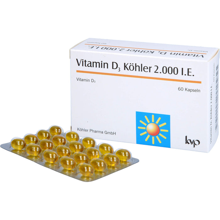 Vitamin D3 Köhler 2000 IE, 60 pcs. Capsules