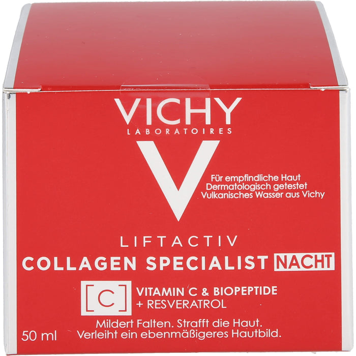 VICHY Liftactiv Collagen Specialist Nacht Anti-Aging Nachtcreme, 50 ml Crème