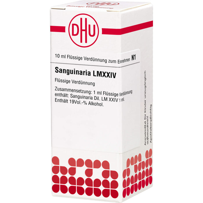 Sanguinaria LM XXIV Dilution Ind-Fert, 10 ml DIL