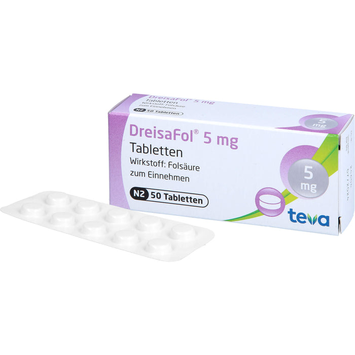 DreisaFol 5 mg Tabletten, 50 St TAB