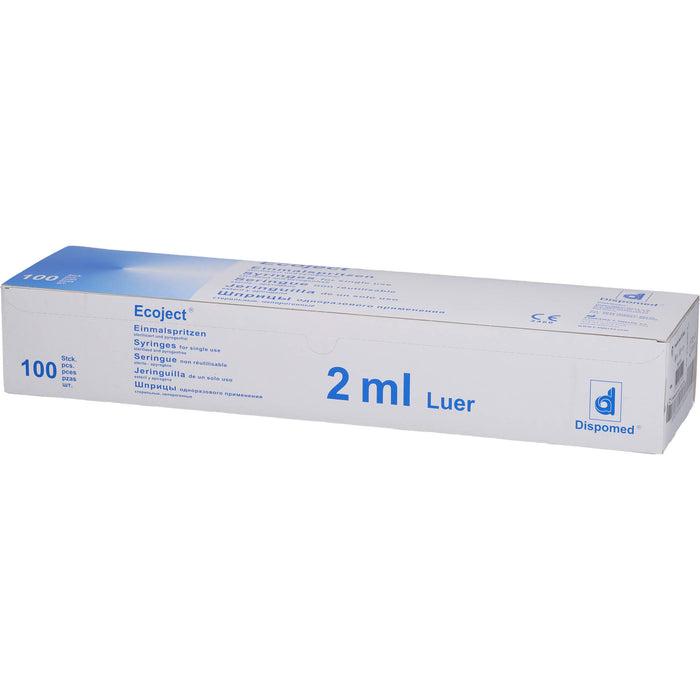 SPRITZEN EINMAL LUER ECOJECT, 100X2 ml SRI