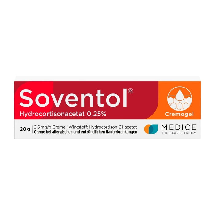 Soventol HydroCortisonAcetat 0,25 % Creme, 20 g Crème