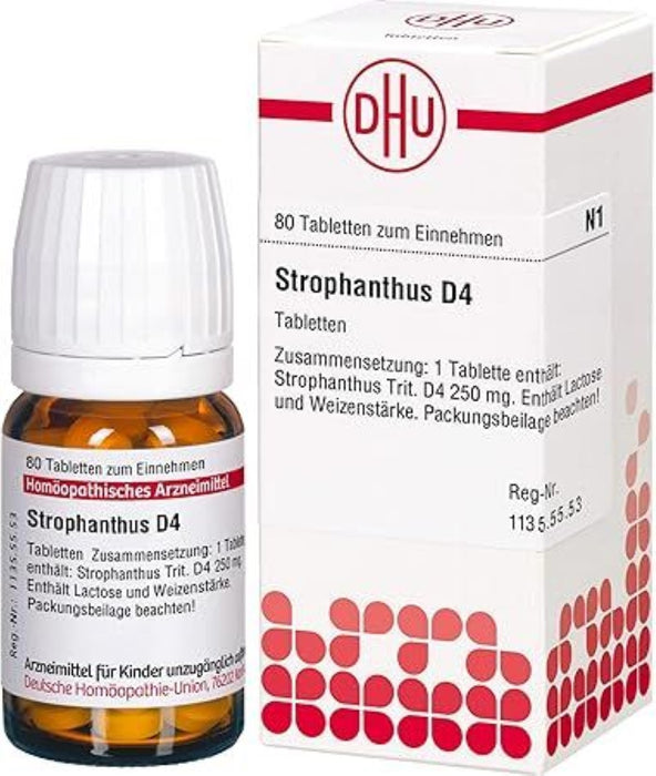 DHU Strophanthus D 4 Tabletten, 80 St. Tabletten