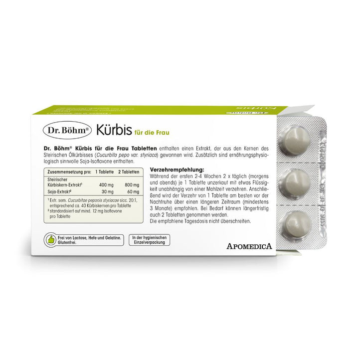 Dr Böhm Kürbis für die Frau Tabletten, 60 St. Tabletten