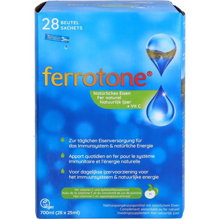 Ferrotone Natürliches Eisen plus Vitamin C Apfel, 28X25 ml BEU